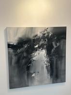 Abstract Schilderij in Zwart-Wit, Antiek en Kunst, Kunst | Schilderijen | Abstract, Ophalen