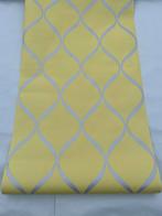 Nieuw vliesbehang print grijs, grote voorraad, €4 per rol, Ophalen of Verzenden, 75 m² of meer, Geel