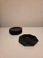 8x Luminarc Arcoroc Octime bord schotel zwart, Ophalen of Verzenden, Glas, Bord(en)