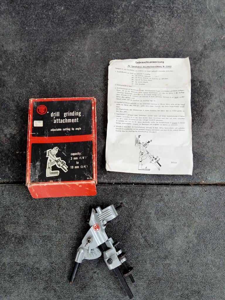 Boor slijp hulpstuk, Ophalen, Gebruikt