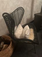 HK Living Egg chair, Ophalen, Zwart, Riet of Rotan, Zo goed als nieuw