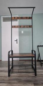 Garderoberek met kapstok en schoenenrek, Huis en Inrichting, Woonaccessoires | Kapstokken, Ophalen, Gebruikt, Metaal, Staande kapstok