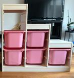 Trofast opbergkast met roze bakken IKEA, Ophalen, Gebruikt, Kast, 75 tot 100 cm
