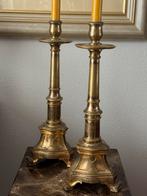 Kandelaars,Italiaans,18e eeuw,vuurverguld, Antiek en Kunst, Antiek | Kandelaars, Ophalen, Koper of Brons