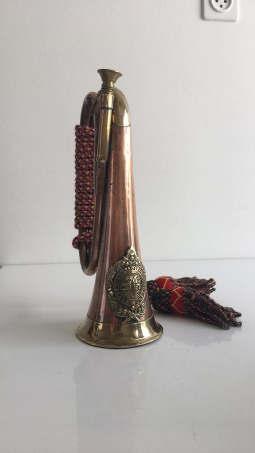 Jachthoorn t.k. I.z.g.st., Antiek en Kunst, Antiek | Koper en Brons, Ophalen of Verzenden