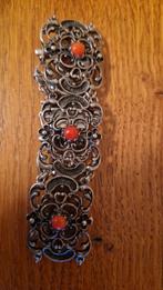Vintage armband met koraal, Ophalen of Verzenden, Zo goed als nieuw, Zilver, Zilver