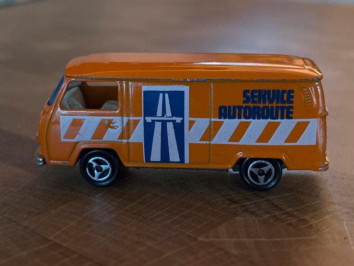 Majorette No.244 Fourgon VW Service Autoroute Vintage, Hobby en Vrije tijd, Modelauto's | Overige schalen, Gebruikt, Auto, Ophalen of Verzenden