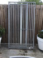 Gegalvaniseerde hekwerk met poort voor dieren, Ophalen, Zo goed als nieuw, 110 cm of meer, 100 cm of meer