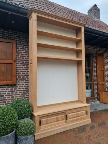 Eiken boekenkast/bibliotheekkast  beschikbaar voor biedingen