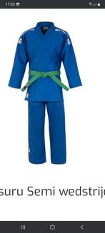Judopak matsuru semi wedstrijd blauw 190 cm, Judo, Ophalen of Verzenden, Zo goed als nieuw
