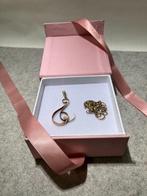 14k gouden muzieksleutel hanger met 14k Venetiaanse ketting, Sieraden, Tassen en Uiterlijk, Kettingen, Verzenden, Nieuw, Goud