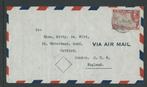 Luchtpostbrief Willemstad (Curaçao) – Londen 1946, Postzegels en Munten, Brieven en Enveloppen | Nederland, Ophalen of Verzenden