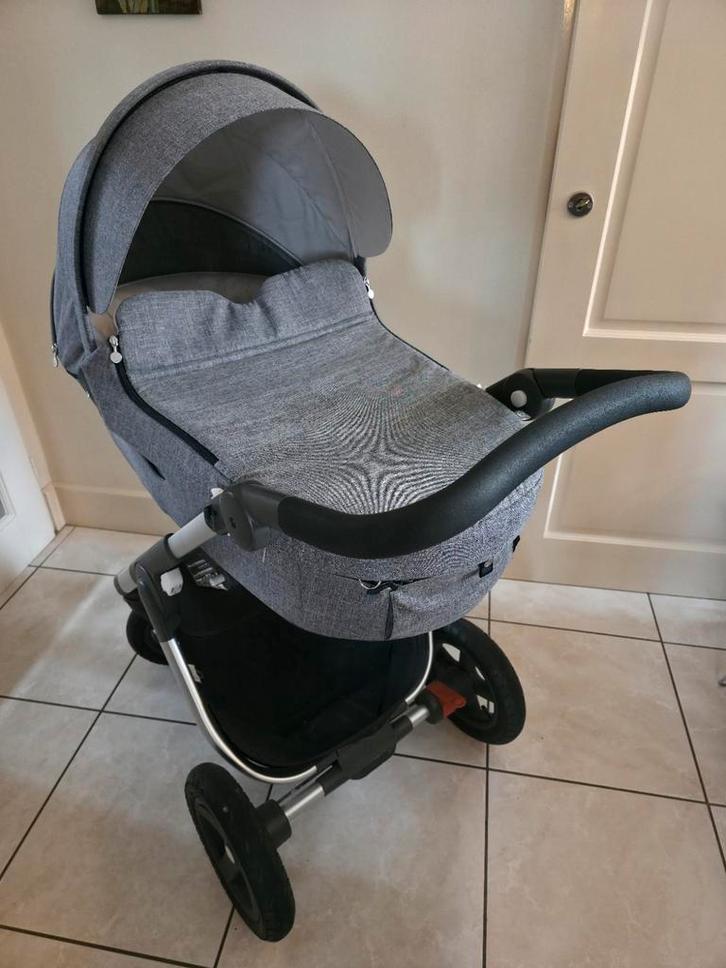 Stokke Trailz kinderwagen - Grijs, compleet!, Kinderen en Baby's, Kinderwagens en Combinaties, Gebruikt, Combiwagen, Overige merken