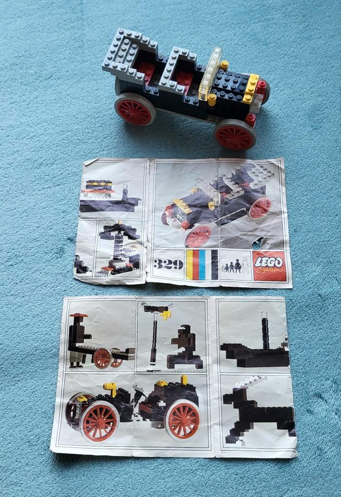 Lego oldtimer auto (set 329) met bouw instructie boekje., Kinderen en Baby's, Speelgoed | Duplo en Lego, Gebruikt, Lego, Complete set