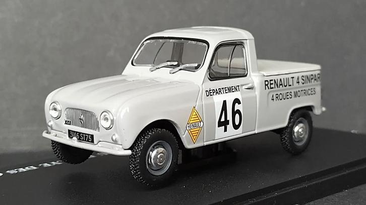 Renault 4 R4 Sinpar Pick up Rally Cimes 1:43 Autoplus Pol, Hobby en Vrije tijd, Modelauto's | 1:43, Nieuw, Auto, Ophalen of Verzenden