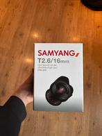 Samyang T2.6/16mm, Audio, Tv en Foto, Fotografie | Lenzen en Objectieven, Nieuw, Ophalen of Verzenden