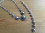 Antiek zilveren collier plus armband, Antiek en Kunst, Ophalen of Verzenden