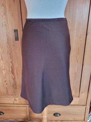 Isabel Marant vintage rok rood bruin print mt 36 zgan