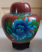 Chinese emaille  brons vintage gember deksel pot, Antiek en Kunst, Ophalen of Verzenden