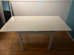 Uitschuifbare Eettafel - Wit, Huis en Inrichting, Tafels | Eettafels, Ophalen, Gebruikt, 50 tot 100 cm, Kunststof