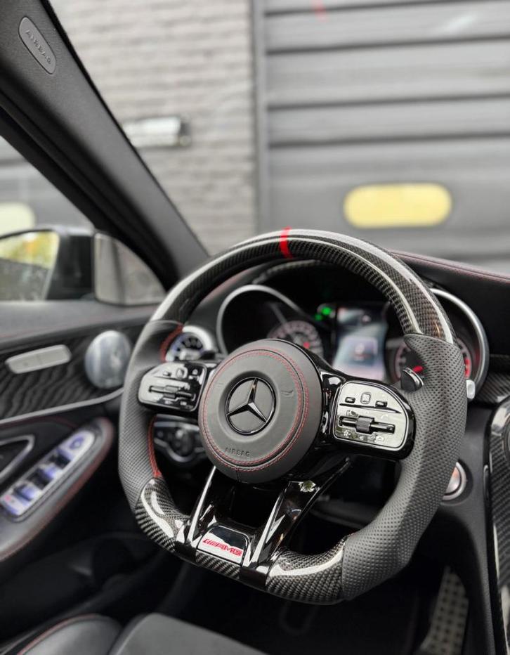 Mercedes upgrade stuur carbon leer compleet AMG, Auto diversen, Tuning en Styling, Ophalen of Verzenden