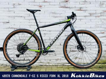 Cannondale F-Si 5 Carbon Rigid Fork Zwart/groen/zilver XL 20 beschikbaar voor biedingen