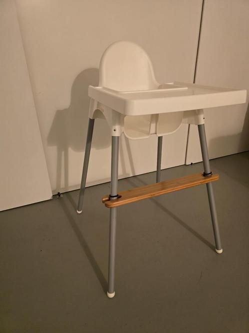 IKEA ANTILOP Kinderstoel met Verstelbare Bamboe Voetensteun, Kinderen en Baby's, Kinderstoelen, Gebruikt, Overige typen, Ophalen