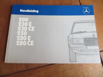 Instructieboek Mercedes 200 - 280 E, 230 CE, 280 CE W123 '83 beschikbaar voor biedingen