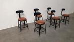 Chaise Nicolle 6x franse industriële metalen design stoelen, Gebruikt, Metaal, Chaisenicolle.fr, Vijf, Zes of meer stoelen
