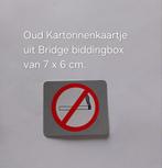 Oud kaartje uit Bridge biddingbox., Ophalen of Verzenden