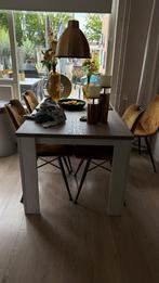 eettafel met 4 stoelen, Huis en Inrichting, Ophalen, Gebruikt, 100 tot 150 cm, 50 tot 100 cm