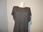 Elisabetta Franchi gebreide jurk in motief merk in stof IT46, Maat 38/40 (M), Zwart, Zo goed als nieuw, Onder de knie