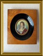 Oud miniatuur portret lijstje, Ophalen of Verzenden