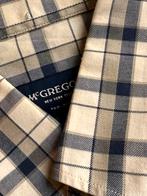 McGregor luxe najaar/winter overhemd blauw bruin ruit XL D5, Verzenden, Zo goed als nieuw, Blauw, Halswijdte 43/44 (XL)
