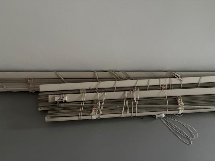 luxaflex jaloezieën, Huis en Inrichting, Stoffering | Gordijnen en Lamellen, Gebruikt, 200 cm of meer, 200 cm of meer, Crème, Ophalen