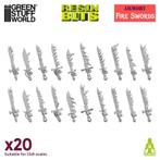 3D printed set - Fire Swords 20x 12888 Wargames, Verzenden, Spanje, GSW, Info@sceneryenzo.nl
