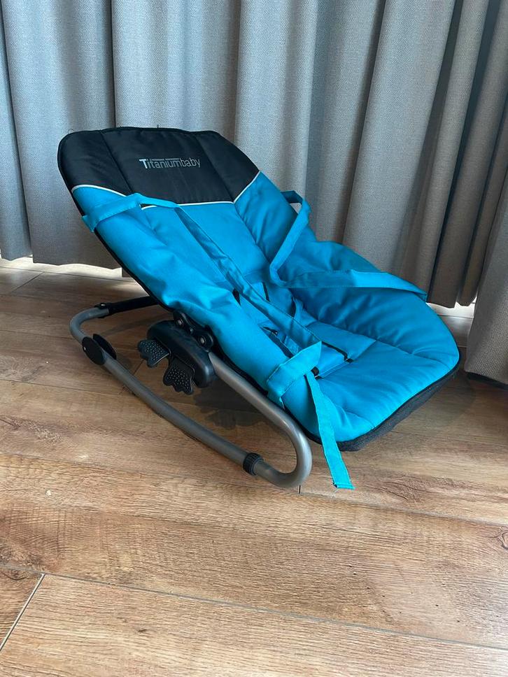 Titaniumbaby Wipstoel - Blauw, Kinderen en Baby's, Wipstoeltjes, Gebruikt, Wipstoel, Overige merken, Met gordel(s) of riempje(s)