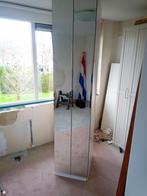 Spiegelkast met Louvre deuren, Huis en Inrichting, Kasten | Kledingkasten, 50 tot 100 cm, Gebruikt, 50 tot 75 cm, 200 cm of meer