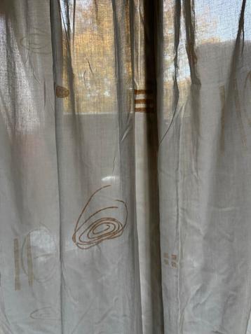 Ecru In Between Gordijnen - Vlinderplooi, 305cm hoog beschikbaar voor biedingen