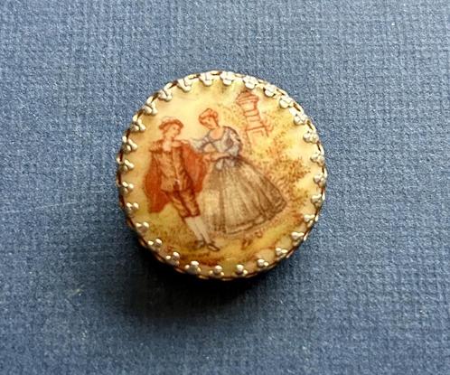 Vintage sjaalclip / clip broche Fragonard- Sasa, Sieraden, Tassen en Uiterlijk, Broches, Gebruikt, Overige materialen, Minder dan 4 cm