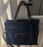 Tas shoppermodel Blauw/ Bruin, Sieraden, Tassen en Uiterlijk, Ophalen of Verzenden, Zo goed als nieuw, Blauw, Shopper