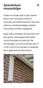 Verano muurstrips voor zonnescherm antraciet, Doe-het-zelf en Verbouw, Rolluiken, Ophalen, Nieuw