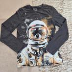Stoere longsleeve met ruimte-wasbeer print, maat 182, Ophalen of Verzenden, Zo goed als nieuw, DWD DOWNLOAD, Jongen
