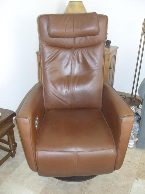 Sta op stoelen, Huis en Inrichting, Fauteuils, Gebruikt, Leer, 50 tot 75 cm, Ophalen