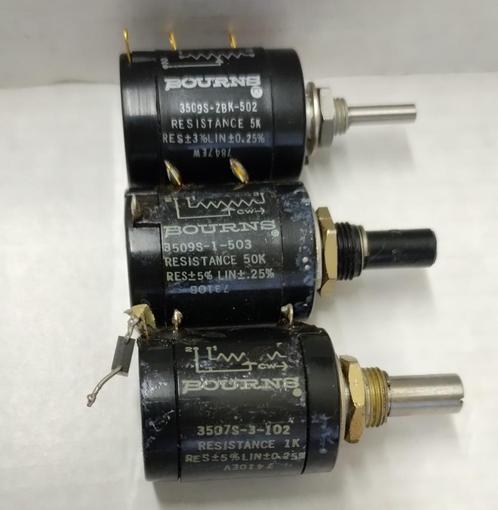 3x 10slags potentiometer Bourns 1k + 5k + 50 k ohm, Hobby en Vrije tijd, Elektronica-componenten, Gebruikt, Ophalen of Verzenden
