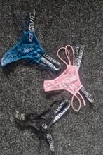 String maat S/M, Kleding | Dames, Ondergoed en Lingerie, Verzenden, Zwart, String