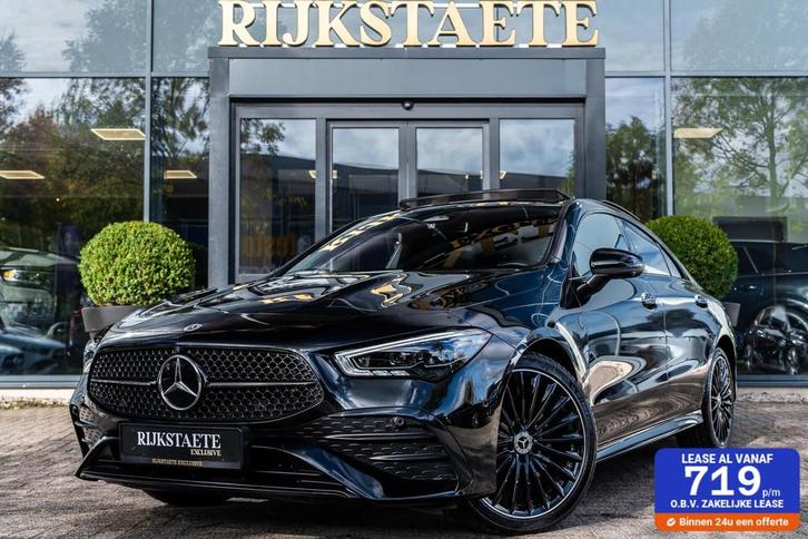 Mercedes CLA-klasse 250e AMG|PANO|BURMESTER|SFEERV|360°|19', Auto's, Mercedes-Benz, Bedrijf, Te koop, CLA, 360° camera, ABS, Achteruitrijcamera
