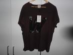 Junarose Bordeaux T-shirt Met Parels Maat M = 44/46, Junarose, Verzenden, Nieuw, Shirt of Top