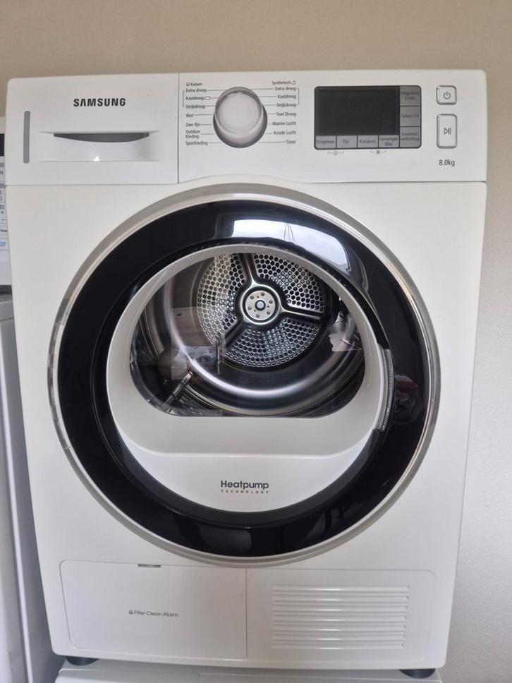 Samsung warmtepompdroger, Witgoed en Apparatuur, Wasdrogers, Niet werkend, Overige typen, 6 tot 8 kg, 85 tot 90 cm, Ophalen