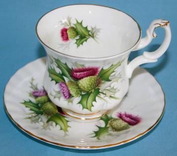Royal Albert " Highland Thistle " - Dames kop en Schotel beschikbaar voor biedingen